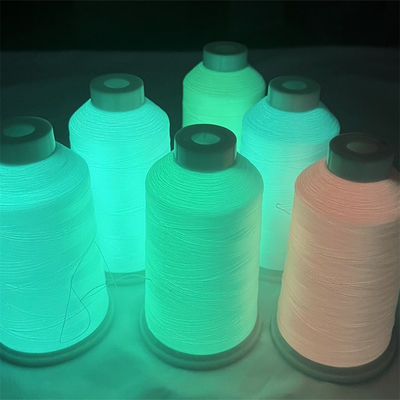 150D 2mm Glow Dark Yarn πράσινη λάμψη στο σκούρο πλέξιμο μαλλί
