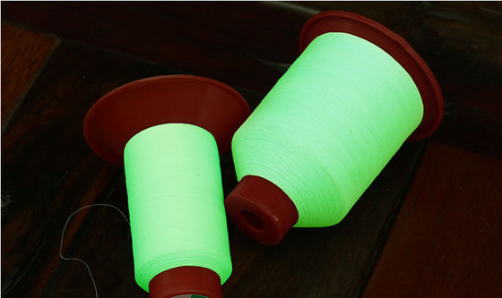 150D Glow In The Dark Yarn Crochet Πράσινο φωτεινό κεντήματα νήμα