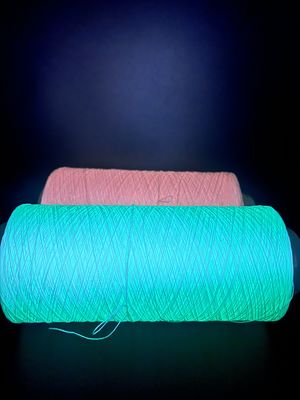 450D Diy Glow Yarn φυσικό λευκό φθοριστικό πλέξιμο φιλικό προς το περιβάλλον