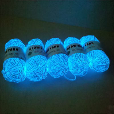 150D 2mm Glow Dark Yarn πράσινη λάμψη στο σκούρο πλέξιμο μαλλί
