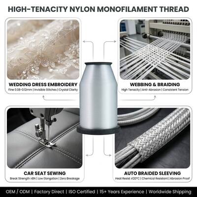 0.10mm 0.12mm 0.14mm 0.15mm 0.16mm 0.18mm 0.20mm Νήμα Πολυαμιδίου Μονοφιλαμέντου Νήμα Πολυαμιδίου Μονο για Μηχανή Κεντήματος